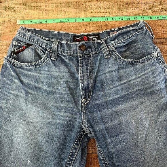 Ariat FR Low Rise M4 Boot Jeans 35x34 Made In Mexico 100% Cotton - Picture 7 of 11